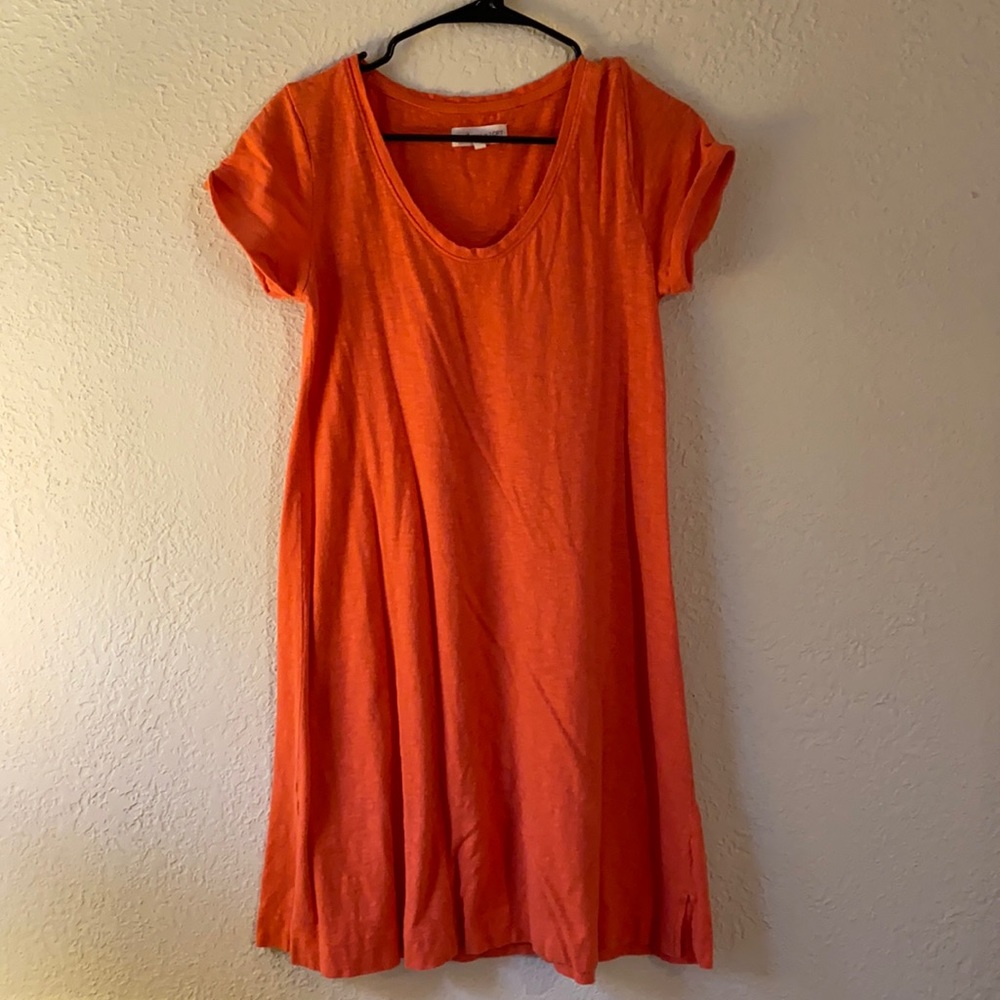 Orange t shirt dress